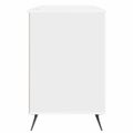 vidaXL Stôl Biela s vysokým leskom 142,5 x 50 x 75 cm Kompozitné drevo
