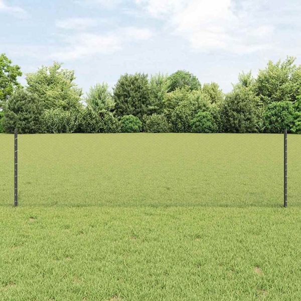 vidaXL Zvarený drôtený plot 25 x 0,6 m (š x v) PVC potiahnutá oceľ