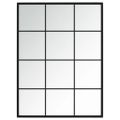 vidaXL Nástenné zrkadlá 2 ks čierne 80x60 cm kov