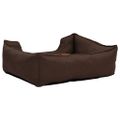 vidaXL Pelech pre psa hnedý 85,5x70x23 cm ľanový vzhľad flís