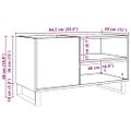 vidaXL Skrinka na platne dub artisan 84,5x38x48 cm kompozitné drevo