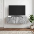vidaXL Nástenná TV skrinka Nástenný Sivá sonoma 98 x 31 x 30 cm