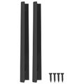 vidaXL rukoväť 12 ks Čierna 120 x 39.6 x 17 mm Hliník