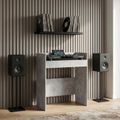 vidaXL DJ stôl Betónovo sivá 102 x 45 x 102 cm Kompozitné drevo