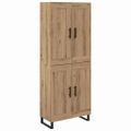 vidaXL Highboard 2 ks Remeselný dub 69,5 x 34 x 180 cm
