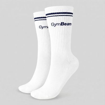 Ponožky Crew White - GymBeam, veľkosť S