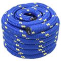 vidaXL Lano na čln 3 mm 10 m Modrá PP
