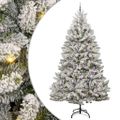 vidaXL Umelý Sklápací Vianočný Stromček 300 LED Zelená a biela 300 cm