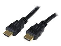 Ultra HD 4k x 2k HDMI kábel - HDMI na HDMI M/M - 50cm HDMI 1.4 kábel - Audio/Video pozlátený (HDMM50CM) - HDMI kábel - HDMI s pinmi (samec) do HDMI s pinmi (samec) - 50 cm - tienený - čierna