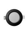 Q-50M LED panel 3W 330lm 4000K čierny - kruhový vstavaný Qtec