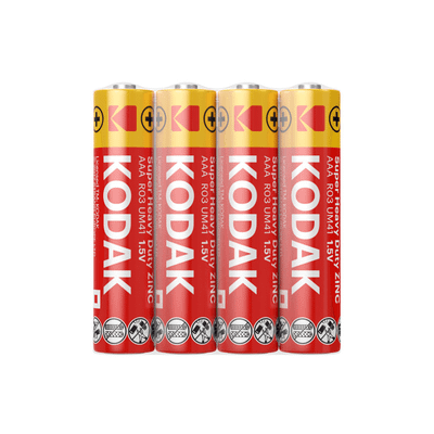 Kodak Heavy Duty Zinc mikrotužková batéria R03 AAA 4-Shrink