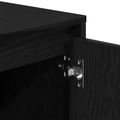vidaXL TV skrinka 102 x 37,5 x 52,5 cm Čierny dub Kompozitné drevo