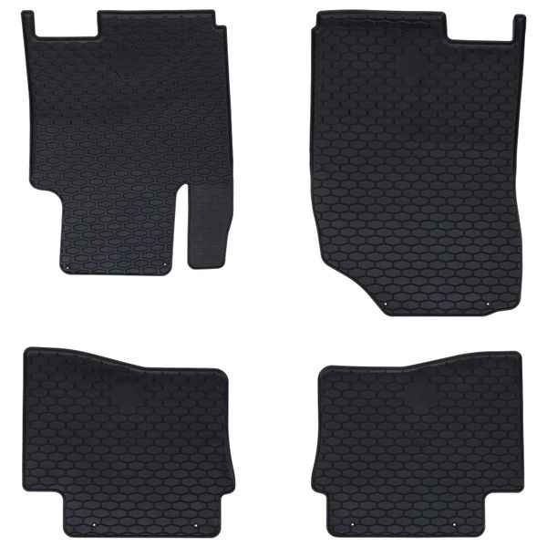 vidaXL Autokoberec 4 pcs Čierny vhodné pre HYUNDAI i20 2014-2019 Guma