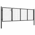 vidaXL Záhradná brána z ocele 350x75 cm antracitová