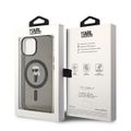 Obal Karl Lagerfeld pre iPhone 15 6,1" KLHMP15SHFCKNOK čierny hardcase IML Ikonik MagSafe