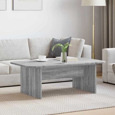 vidaXL Konferenčný stolík Sivý Sonoma 93 x 53 x 33 cm Kompozitné drevo