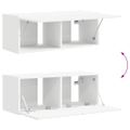 vidaXL TV nástenná skriňa 78,5 x 31 x 29,5 cm Biela Kompozitné drevo