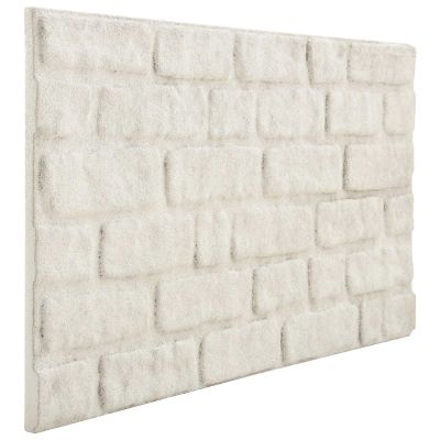 vidaXL Nástenné panely 10 pcs Biela 100 x 50 cm EPS pena