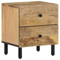 vidaXL Nočné stolíky 2 ks 40x33x46 cm masívne mangovníkové drevo