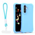 Púzdro Safepop s popruhom pre Samsung Galaxy A57 5G modrá