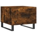 vidaXL Konferenčné stolíky 2 ks dymový dub 50x50x40cm kompozitné drevo