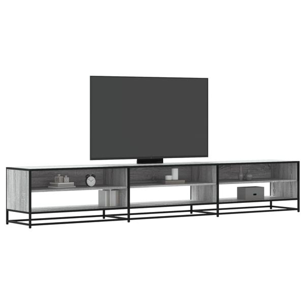 vidaXL TV skrinka sivý dub sonoma 270x40x46 cm kompozitné drevo