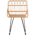 vidaXL Záhradné stoličky 2 ks s opierkami rúk 56x64x80 cm PE Rattan