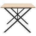 vidaXL Jedálenský stolík v tvare X 200x100x75,5 cm borovica a oceľ