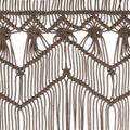 vidaXL Záclona macrame sivohnedá 140x240 cm bavlna