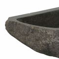 vidaXL Umývadlo Sivá (30-37) x (30-37) x 12 cm Riečna skala