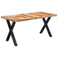 vidaXL Jedálenský stôl, nohy v tvare X 180x90x77 cm, drevený masív