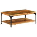 vidaXL Konferenčný stolík s poličkou 100x60x35 cm, recyklovaný masív
