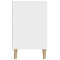 vidaXL Botník biely 102x36x60 cm spracované drevo