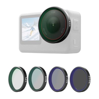 Sada filtrov Telesin CPL/ND8/ND16/ND32 pre DJI Osmo Action 6 (4 ks).