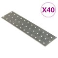 vidaXL Dierované plechy 40 ks 2 mm 240x60 mm pozinkovaná oceľ