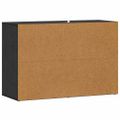 vidaXL Servírovacia skriňa Čierny dub 80 x 30 x 53 cm Kompozitné drevo