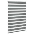 vidaXL Zebra roleta tmavošedá 100x150 cm šírka látky 95,9 cm polyester