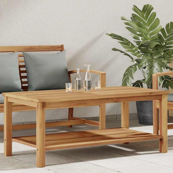 vidaXL Konferenčný stolík Hnedá 110 x 55 x 45 cm Husté teakové drevo