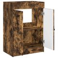 vidaXL Kúpeľňová skrinka pod umývadlo Dymový dub 56 x 37,5 x 81 cm