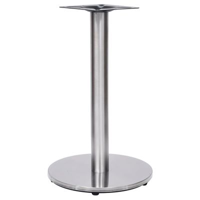 VidaXL Bistro Stolová noha Strieborná Ø45x72 cm Nerezová oceľ