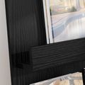 vidaXL Regál na časopisy Čierny dub 51 x 11 x 102 cm Kompozitné drevo