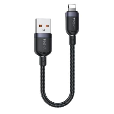 Yesido cable CA131L 12W usb - lightning 0,3m 2,4a čierny