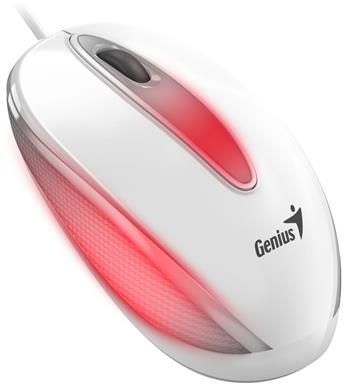 GENIUS DX-Mini Pure White/ drátová/ 1000 dpi/ USB/ biela/ RGB LED Myš, drátová, optická, 1000DPI, 3 tlačidlá, USB, RGB LED, biela