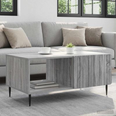 vidaXL Konferenčný stolík Sivý Sonoma 90 x 50 x 40 cm Kompozitné drevo