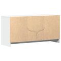 vidaXL TV stolík s LED biely 100x34x50 cm kompozitné drevo