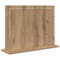 vidaXL Toaletné zrkadlo Remeselný dub 60 x 45 x 18 cm Obdĺžnikový