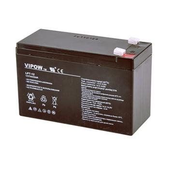 Baterie olovená 12 V / 7 Ah VIPOW bezúdržbový akumulátor