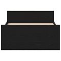 vidaXL Posteľný rám bez matraca čierny dub 75x190 cm kompozitné drevo