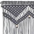 vidaXL Záclona macrame antracitová 140x240 cm bavlna