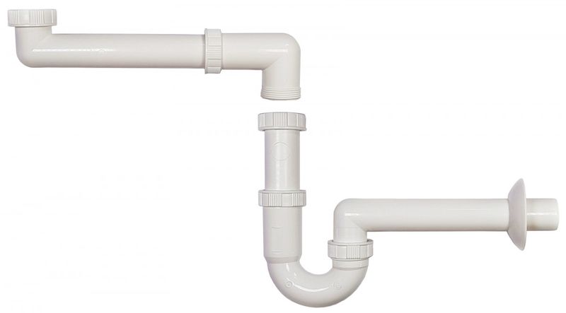 EcoMaster Rúrkový sifón 6/4" x 40 pre drvič
